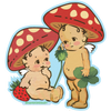 Mushroom Babies - Sticker