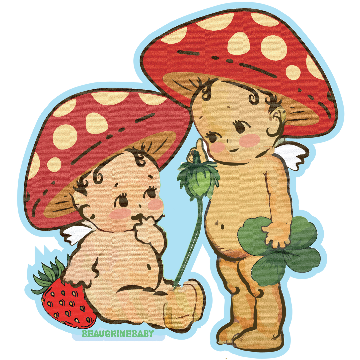 Mushroom Babies - Sticker