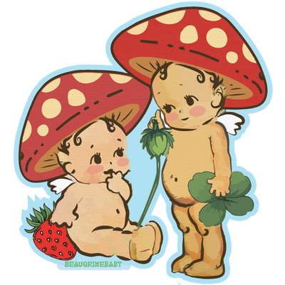 Mushroom Babies - Sticker